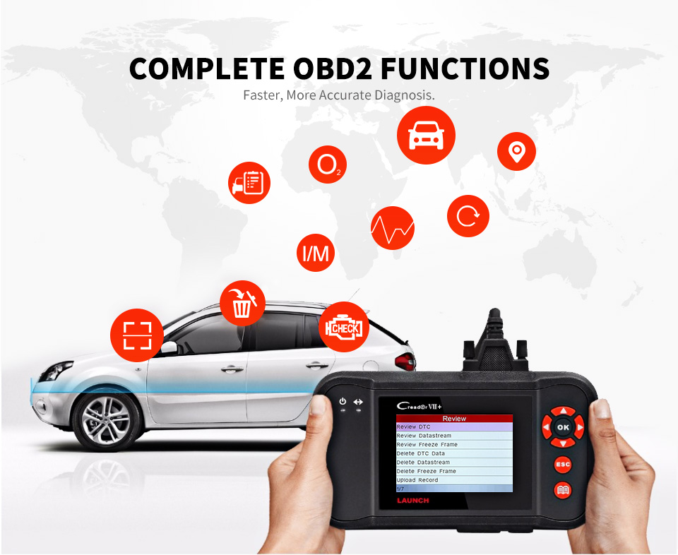 Creader VII+ 完全な OBD2 機能を起動