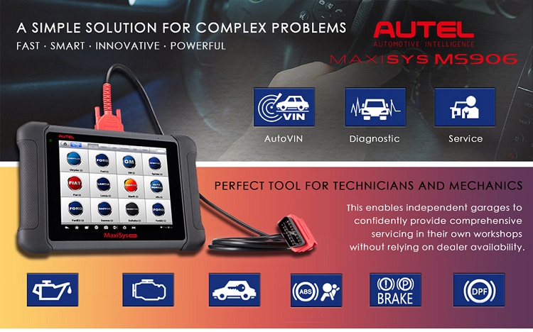 AUTEL MaxiSYS MS906 は、Autel MaxSys DS708 の後継製品です。