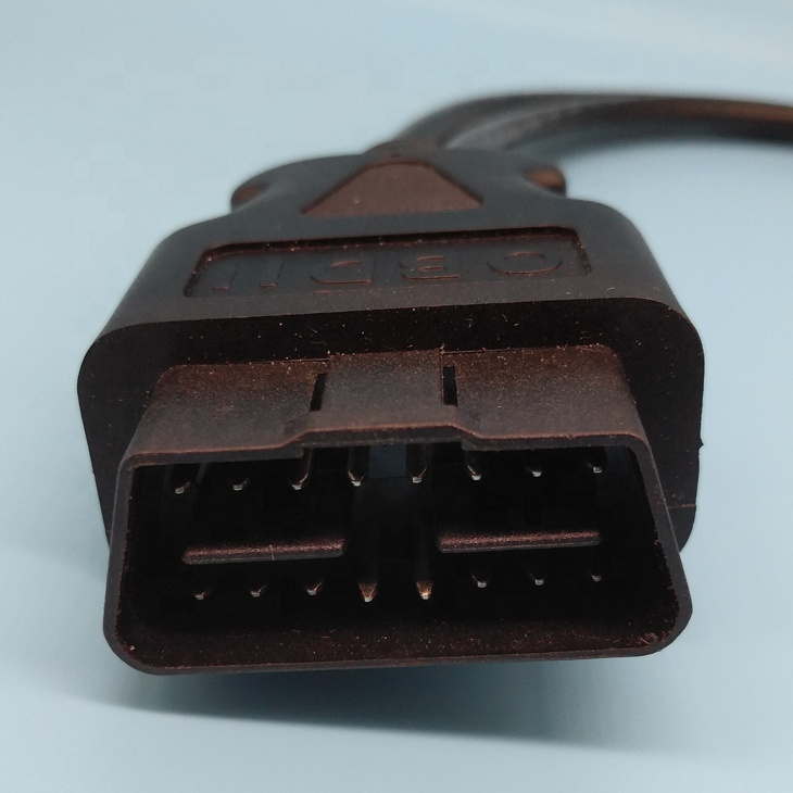 OBD2 16pin から J1939 9pin への頑丈なケーブル